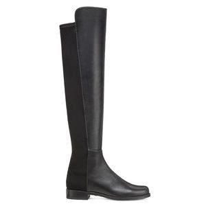 Stuart Weitzman 5050 over the knee boot, black leather, size 8